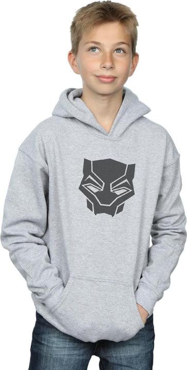 Actual product image Boys Black Panther Black On Black Hoodie (128)
