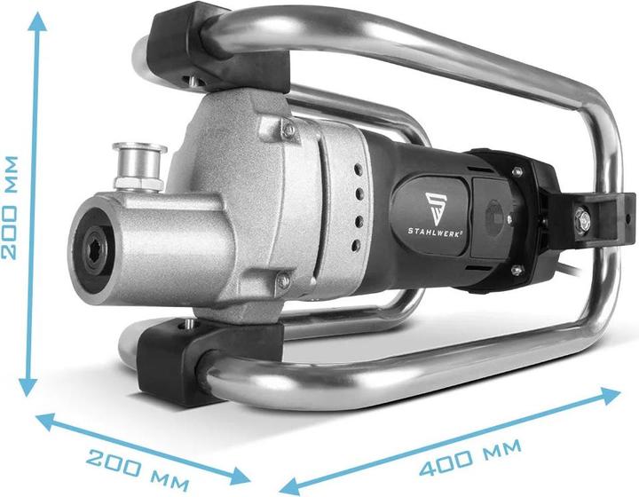 Produktbild Stahlwerk Betonrüttler mit Rüttelflsche Set, 2.300 Watt – 4.000 U/min, Rüttelflasche Ø 35 mm