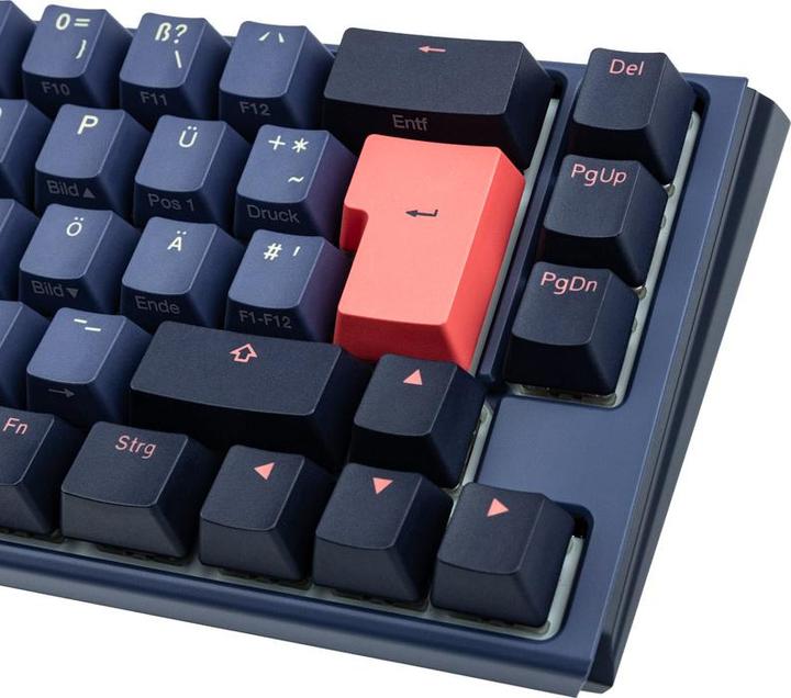 Actual product image Ducky One 3 Cosmic Blue SF Gaming Keyboard, RGB LED - MX-Blue (DE, Cable)