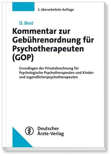 Energy Label Kommentar zur Gebührenordnung für Psychotherapeuten (German, Dieter Best, 2015)