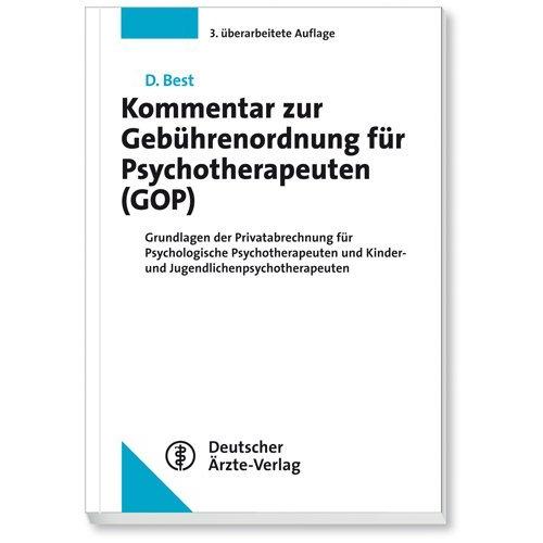 Kommentar zur Gebührenordnung für Psychotherapeuten, Fachbücher von Dieter Best