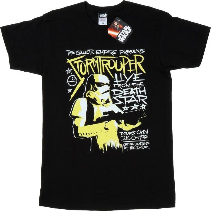 Actual product image Star Wars Mens Stormtrooper Rock Poster T-Shirt (M)