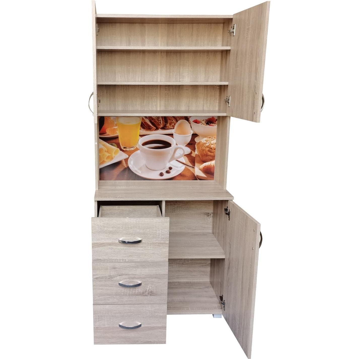 Thumbnail - HTI-Living, Regal, Küchenschrank Sonoma Bistro (80 x 180 x 40 cm)