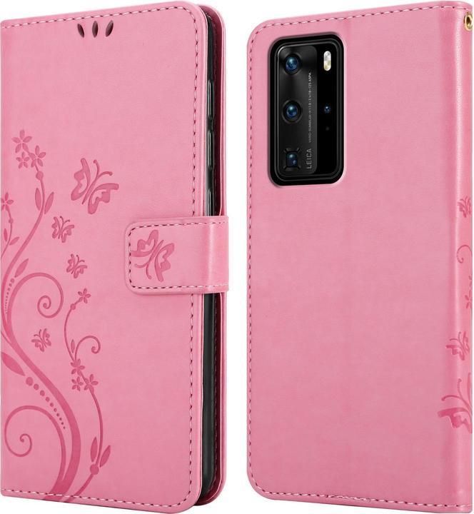 Produktbild Cadorabo Flower Book Cover (Huawei P40 Pro)