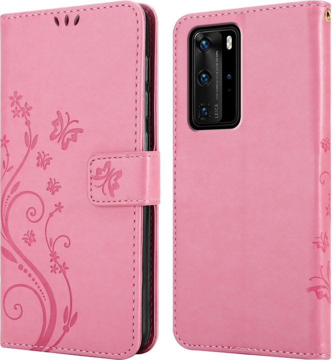 Produktbild Cadorabo Flower Book Cover (Huawei P40 Pro)