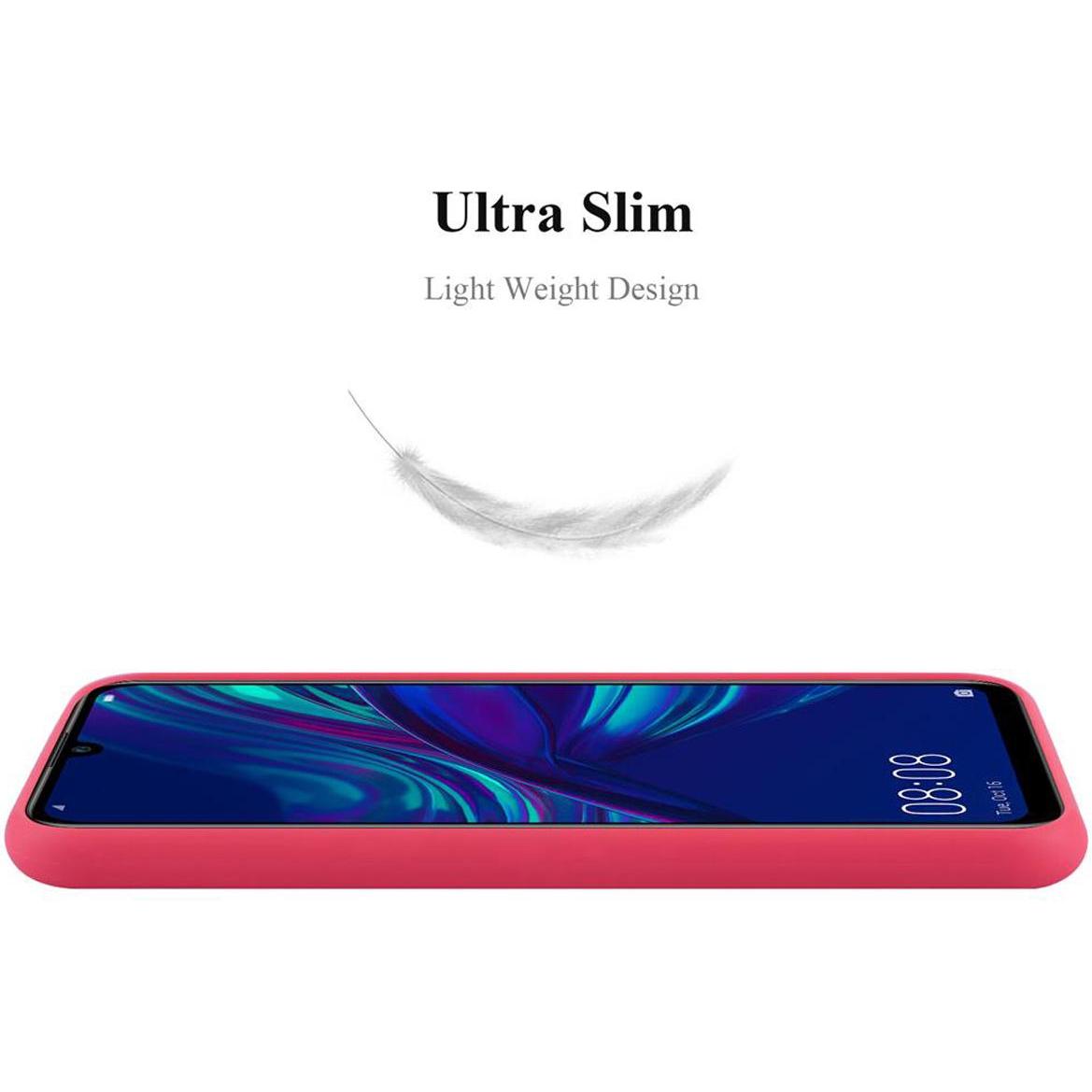 Thumbnail - Cadorabo TPU Candy Cover (Huawei P Smart (2019)), Smartphone Hülle, Rot