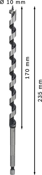 Image du produit Bosch Professional Zubehör Mèche à bois PRO Wood, 10 x 170 x 235 mm (6,35 mm)