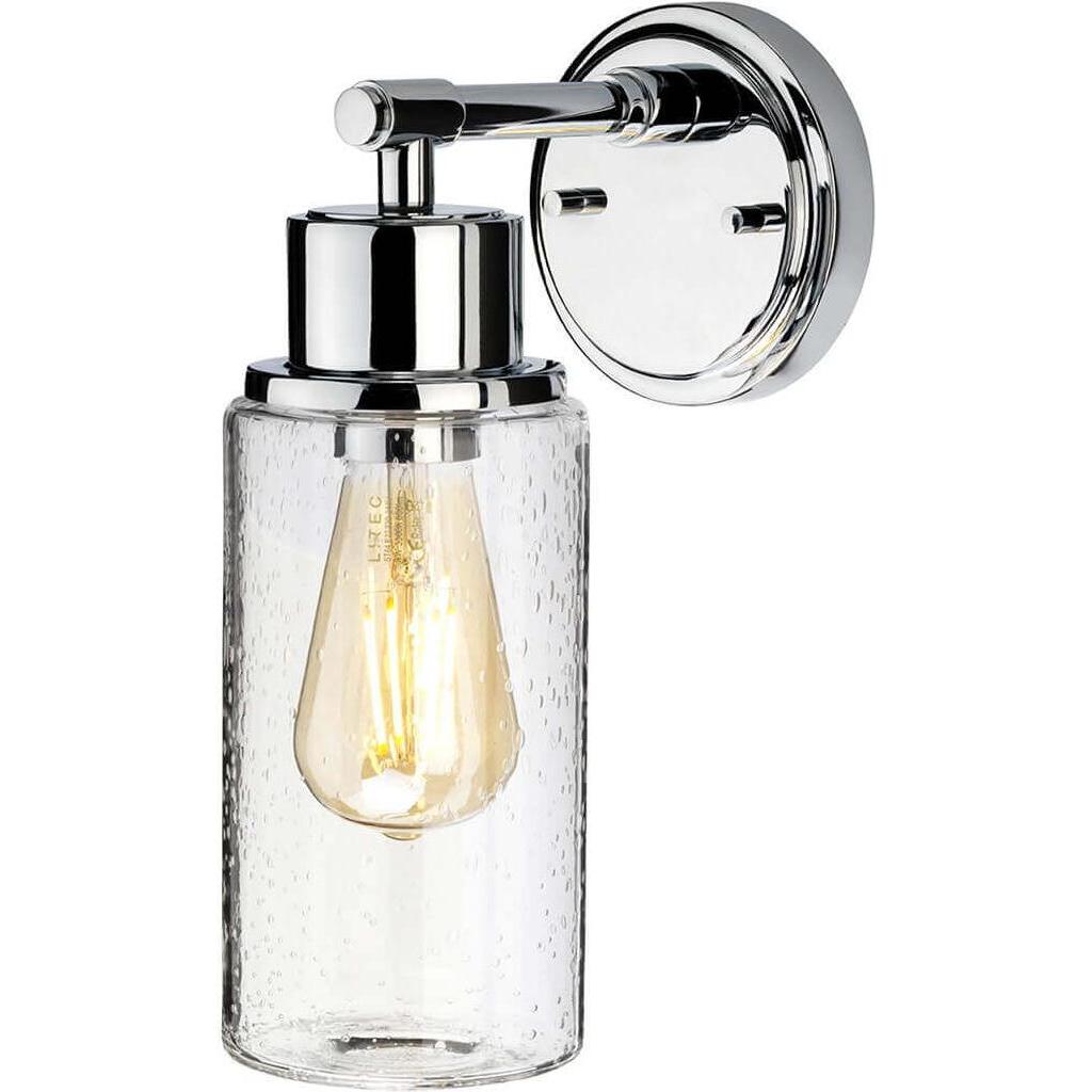 Elstead Lighting Argento Applique + Plafoniera, Morvah Applique E27 Cromo Lucido Ip44 (E27)