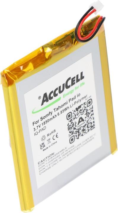 Actual product image AccuCell Somfy Tahomi Pad io battery (1850 mAh)