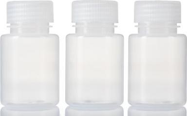 RS PRO HDPE Laborflasche 100ml, Ø 51mm Vorratsflasche Weithalsig 51 x 89mm