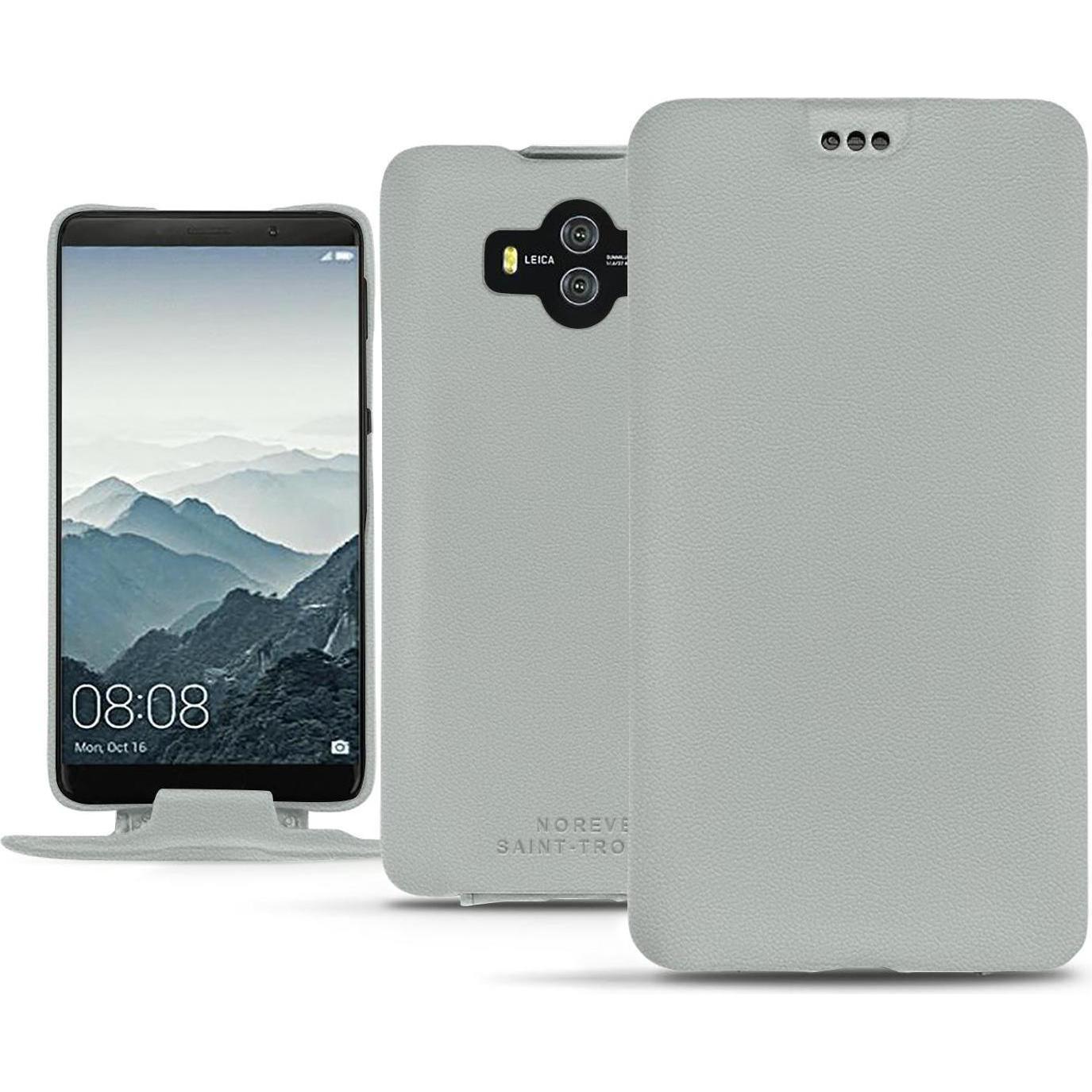 Thumbnail - Noreve Lederschutzhülle vertikal (Huawei Mate 10), Smartphone Hülle, Grau