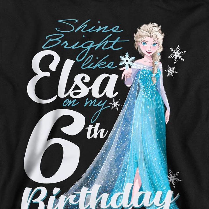 Produktbild Disney Frozen Bright Like Elsa Kapuzenpullover meliert 6 Geburtstag (128)