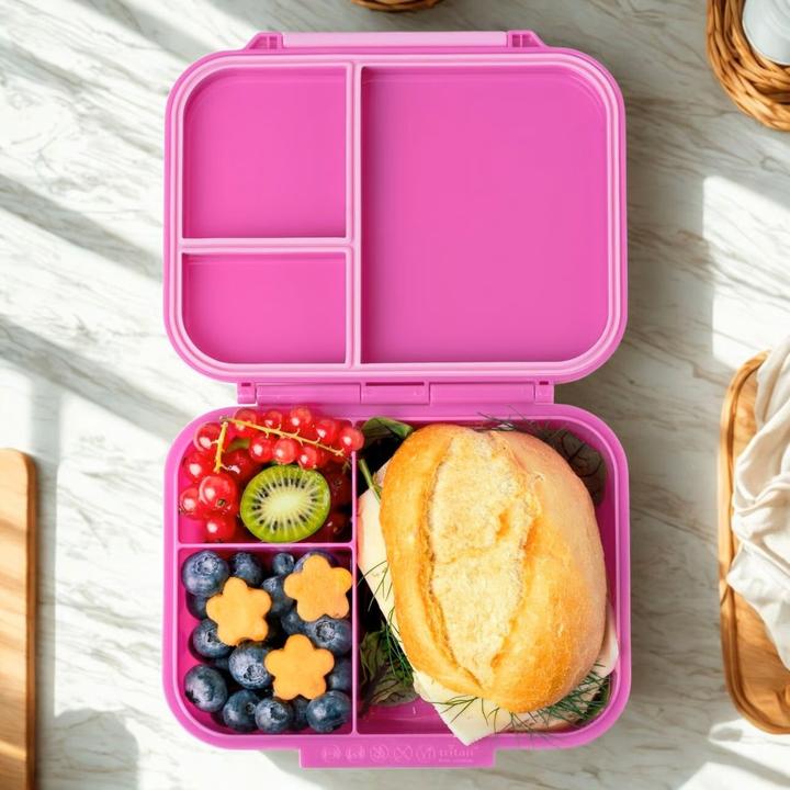 Produktbild Lekkabox Mini Classic Lunchbox mit 3 Fächern & Trenner, berry