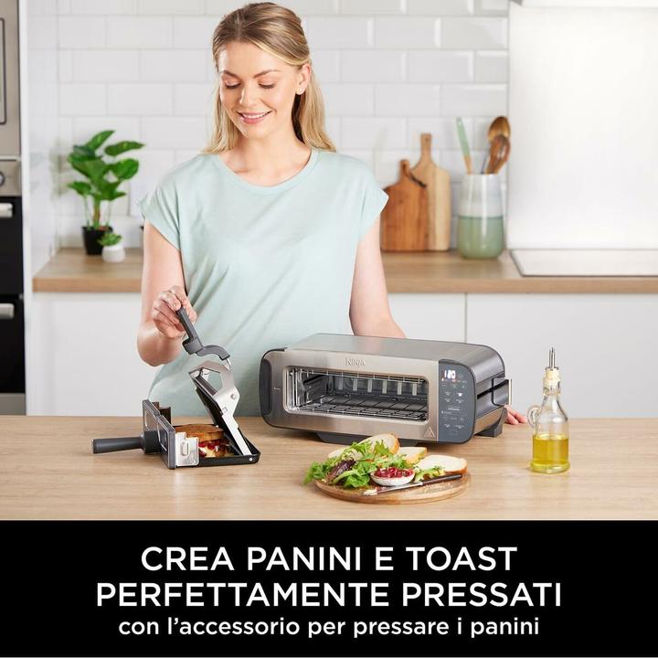 Produktbild Ninja 3-in-1 Multifunctionele Toaster, Grillplaat en Panini Maker - 7 Roosterstanden - RVS - ST202EU