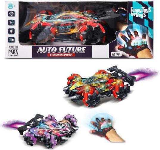 Actual product image Artyk Hand-controlled racing car smoke sounds toy for boys 165061 Mixed price for 1 pc.