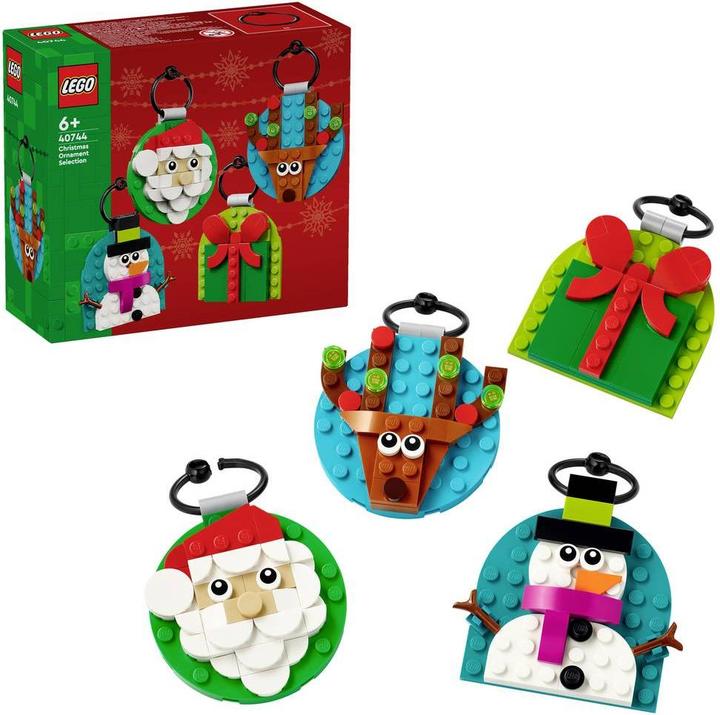 Produktbild LEGO Verschiedene Christbaumanhänger, Kinder Spielzeug zum Bauen (40744, LEGO Icons)