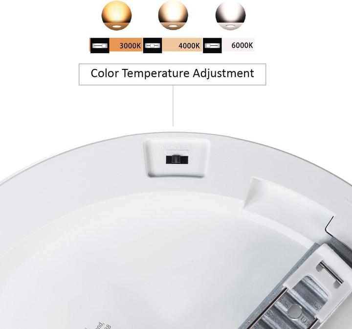 Actual product image Led4U MACLEAN LD142 LD142 Panel ceiling LED 7in1 flush mounted surface ultra slim 30W 3 colors (1900 lm)