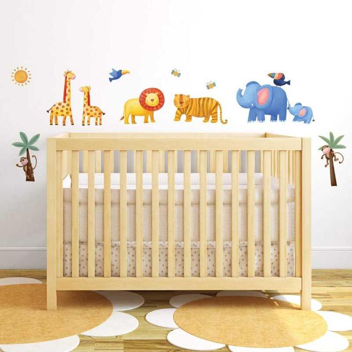 Actual product image Roommates Jungle animals mural (45 x 25 cm)