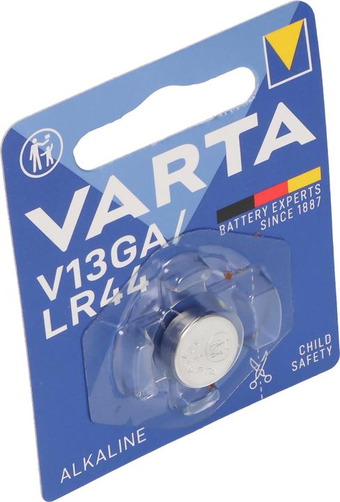 Produktbild Varta Electronics V13GA (1 Stk., A76 / LR44 / AG13 / L1154 / LR1154 / 157, 138 mAh)