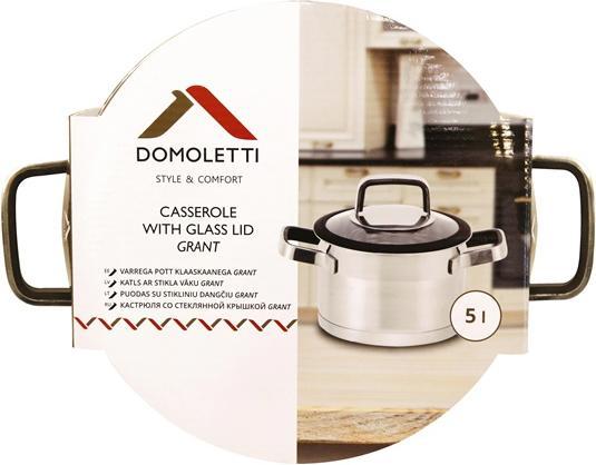 Produktbild Domoletti CASSEROLE WITH LID 22X13.5 5L (22 cm)