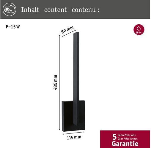 Actual product image Paulmann Levka (1500 lm, IP44)