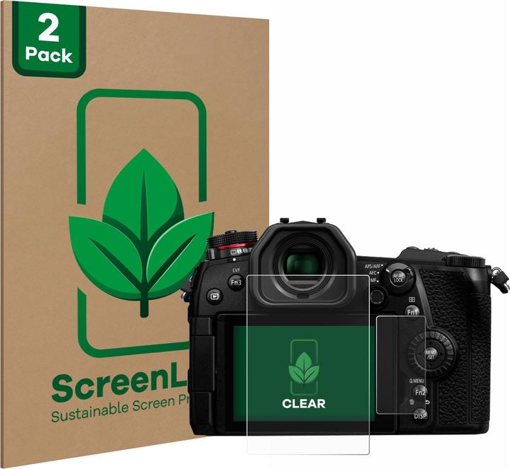 ScreenLeaf Schutzfolie nachhaltiger Displayschutz Displayschutzfolie Folie Klar Transparent (Displayschutz, Lumix DC-G9)