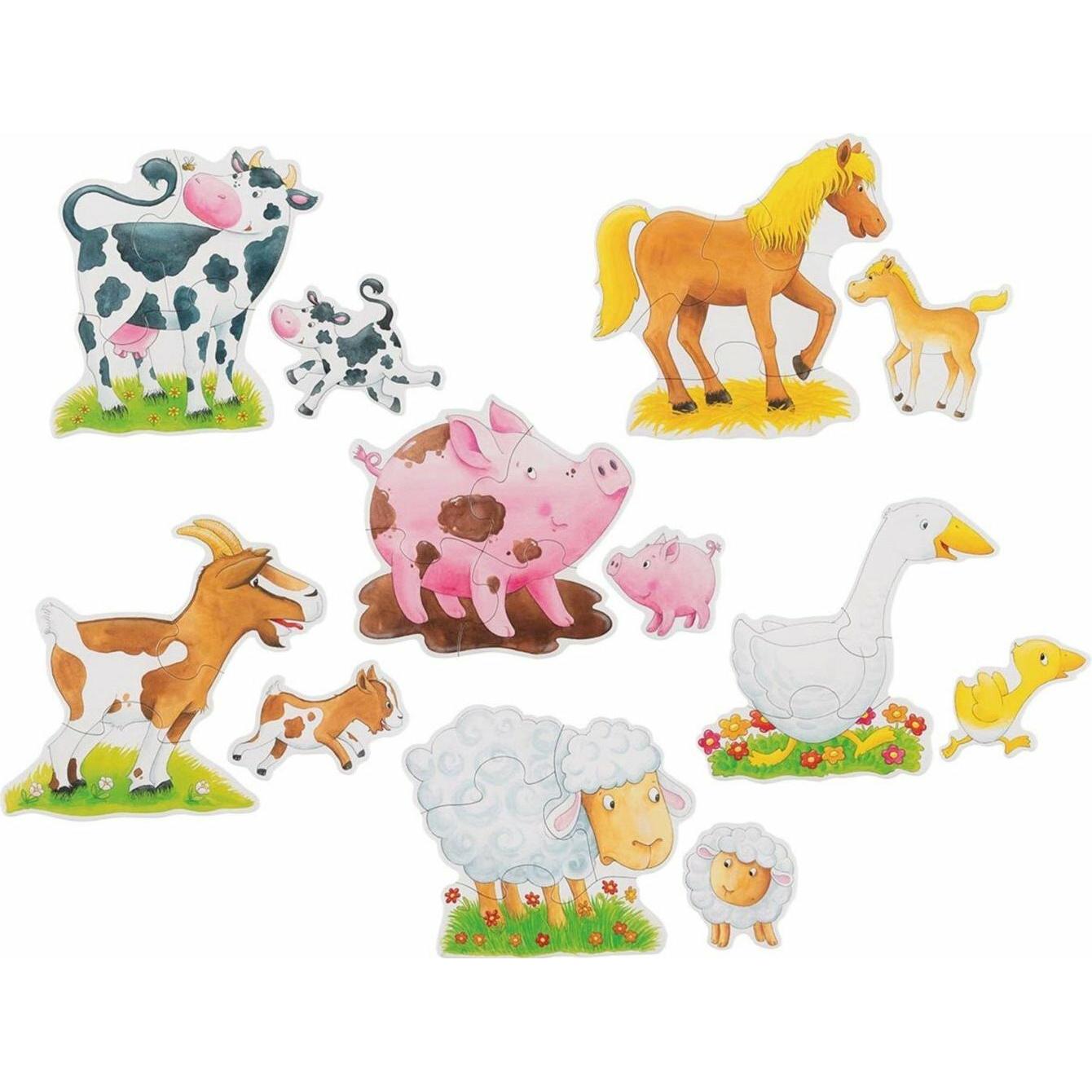 Thumbnail - Goki Puzzleset Bauernhoftiere (27 Teile)