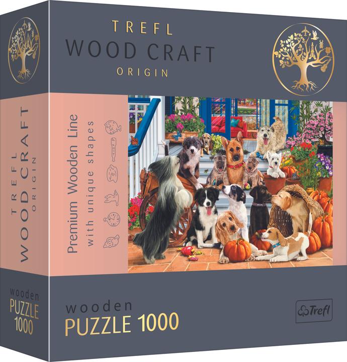 Produktbild Trefl Holzpuzzle 1000 Teile - Hunde (1000 Teile)