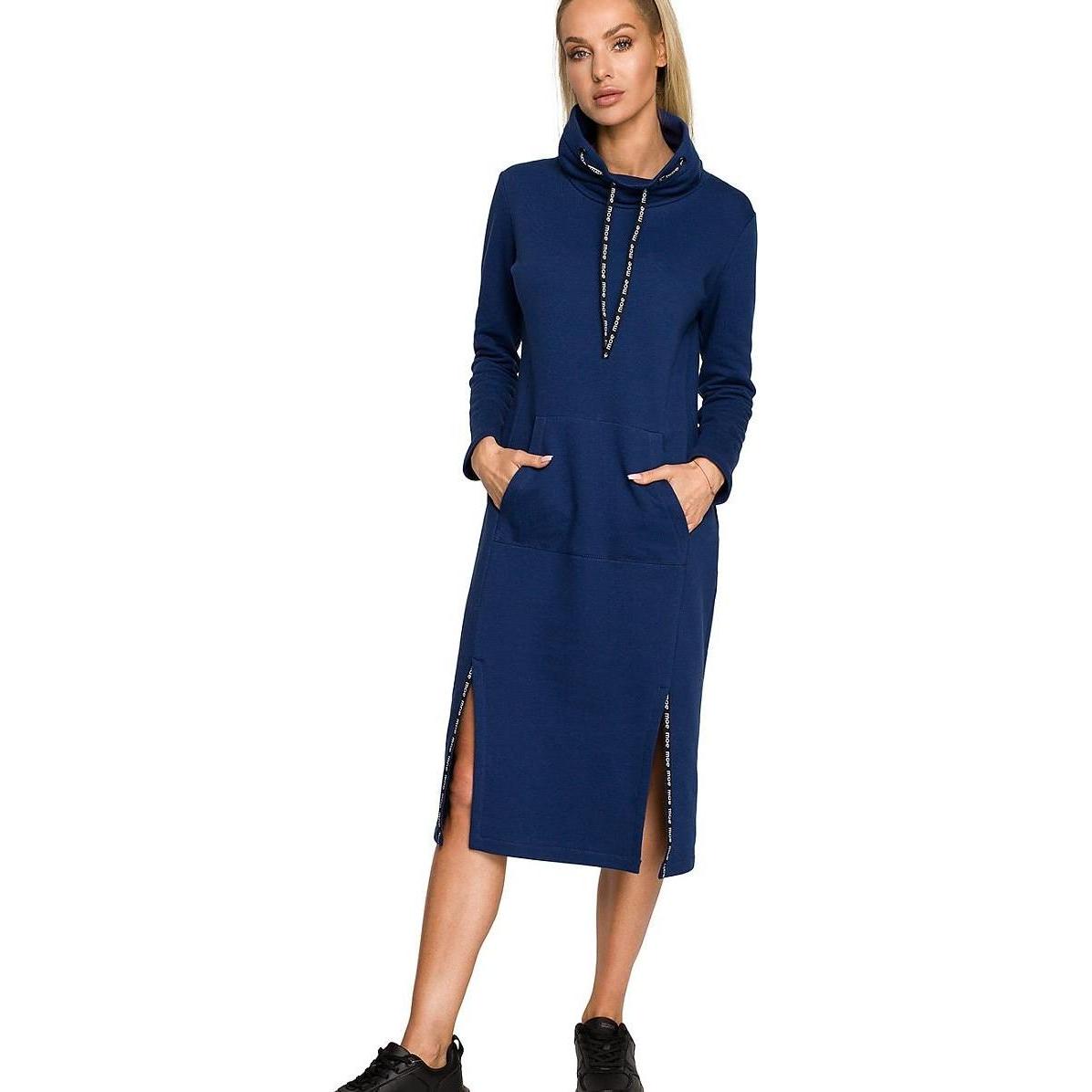 Made of Emotion, Damen, Kleider, Alltagskleid Moe, Blau, (M)