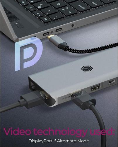 Produktbild Icy Box DockingStation mit 8K, Gigabit LAN & 100W PD IB-DK4061-CPD (USB-C, 5 Ports)