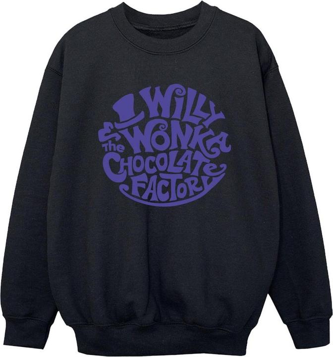 Produktbild Willy Wonka & the Chocolate Factory Typed Logo Sweatshirt Jungen (140, 146)