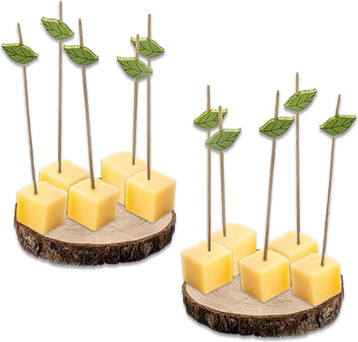 Produktbild Natura Punto Untersetzer für Häppchen, aus Holz, 2 Stück, Spiesse, 2 x 20 x 15cm