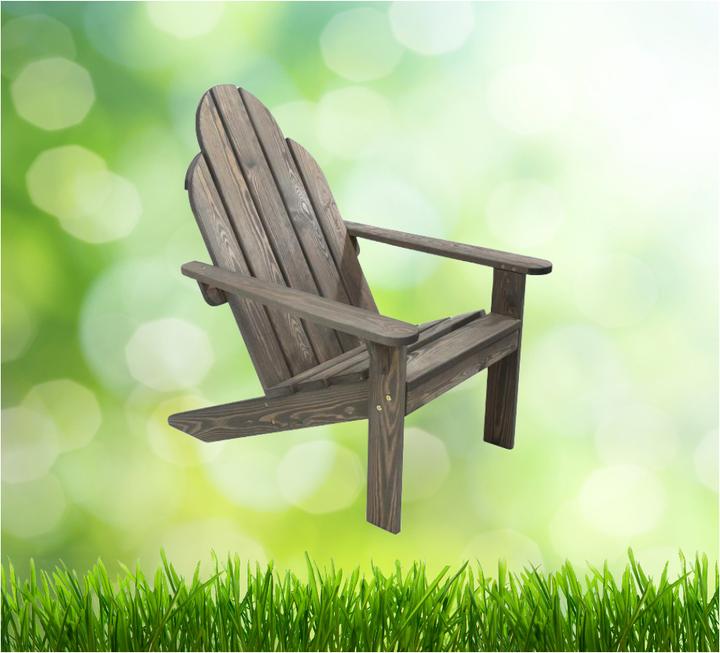 Immagine prodotto Natura Punto Elegante sedia in legno di abete rosso, grigio, 69,2 x 88,5 x 92,4 cm