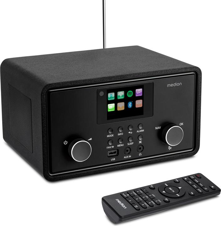 Produktbild Medion MD 88069 Internetradio schwarz (AM, DAB+, FM, Internetradio, Bluetooth, WLAN)