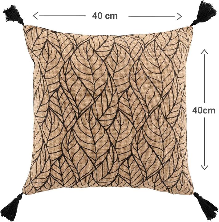 Produktbild Natura Punto 2er-Set Kissen mit Bommel (40 x 40 cm)