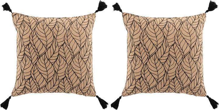 Produktbild Natura Punto 2er-Set Kissen mit Bommel (40 x 40 cm)