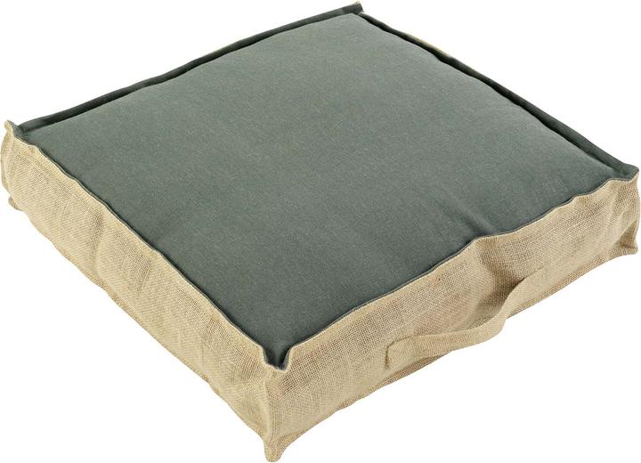Natura Punto Coussin de sol en coton et jute (45 x 45 x 10 cm)