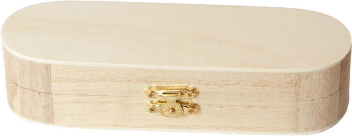 Natura Punto Boîte à crayons pratique en bois, naturel, 18 x 6 x 4 cm