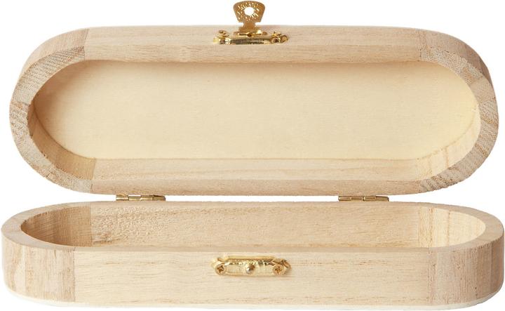 Image du produit Natura Punto Boîte à crayons pratique en bois, naturel, 18 x 6 x 4 cm