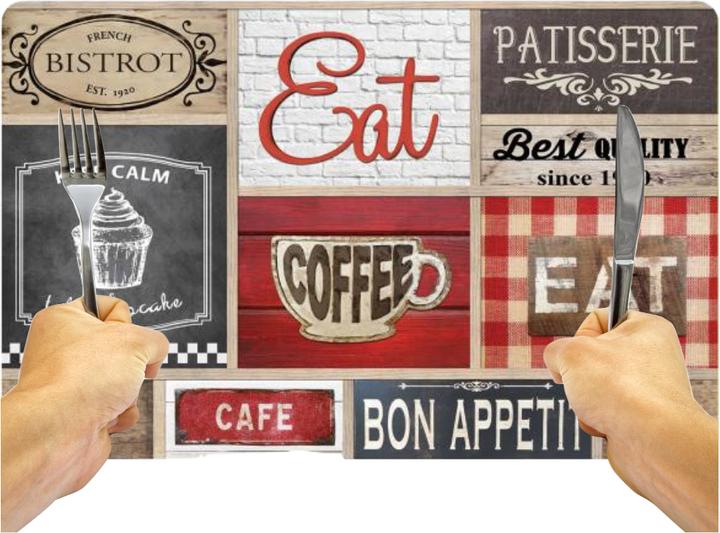 Immagine prodotto Casativo Tovaglietta in polipropilene, Coffee shop, 44 x 28,5 cm (44 x 28.50 cm)