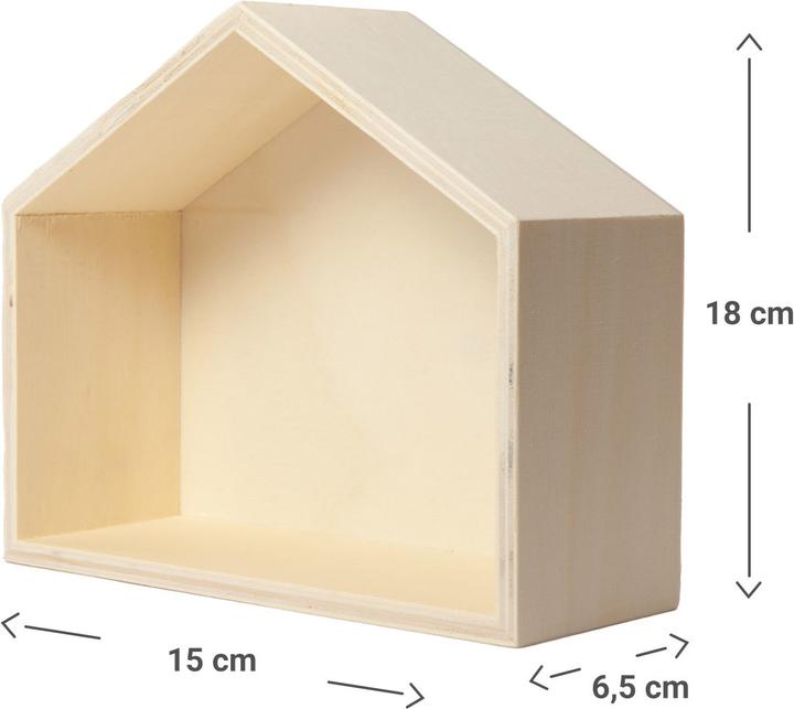 Produktbild Natura Punto Weihnachtskrippe aus naturbelassenem Holz, 6 Figuren