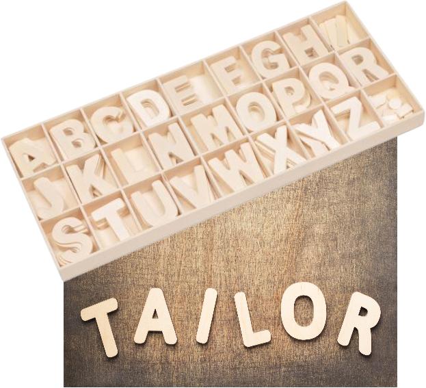 Actual product image Swiss Natura Box with 6 alphabet sets