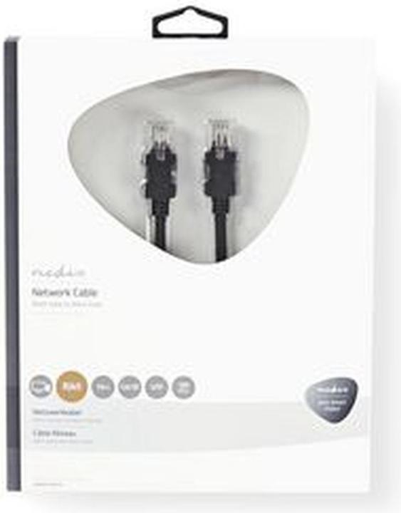 Produktbild Nedis Cat 5e-Kabel U/UTP RJ45 Stecker RJ45 Stecker 15.0 m rund LSZH Anthrazit Verpackung mit Sichtfe (U/UTP, CAT5e, 15 m)