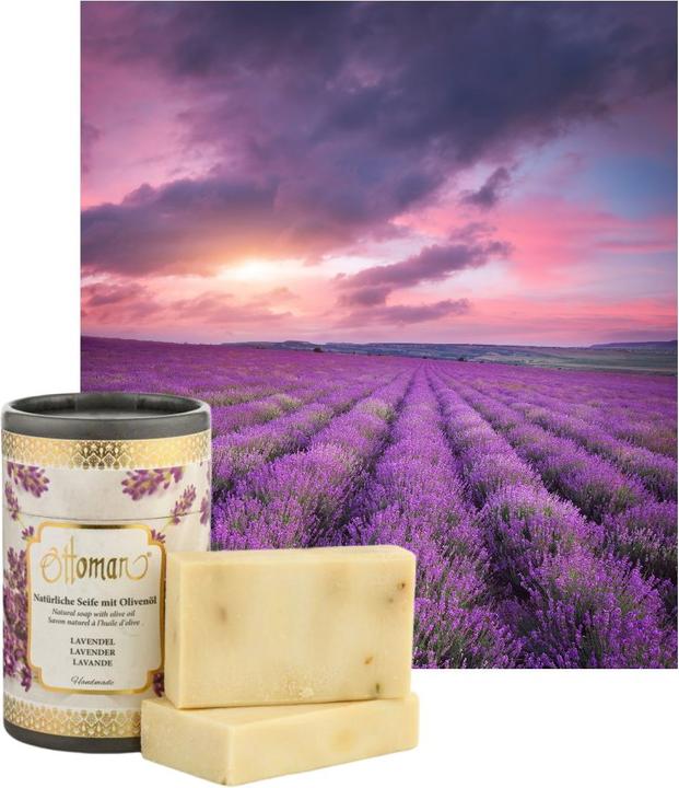 Produktbild Natura Punto 2 Stücke Palastseife Lavendel (Hartseife)