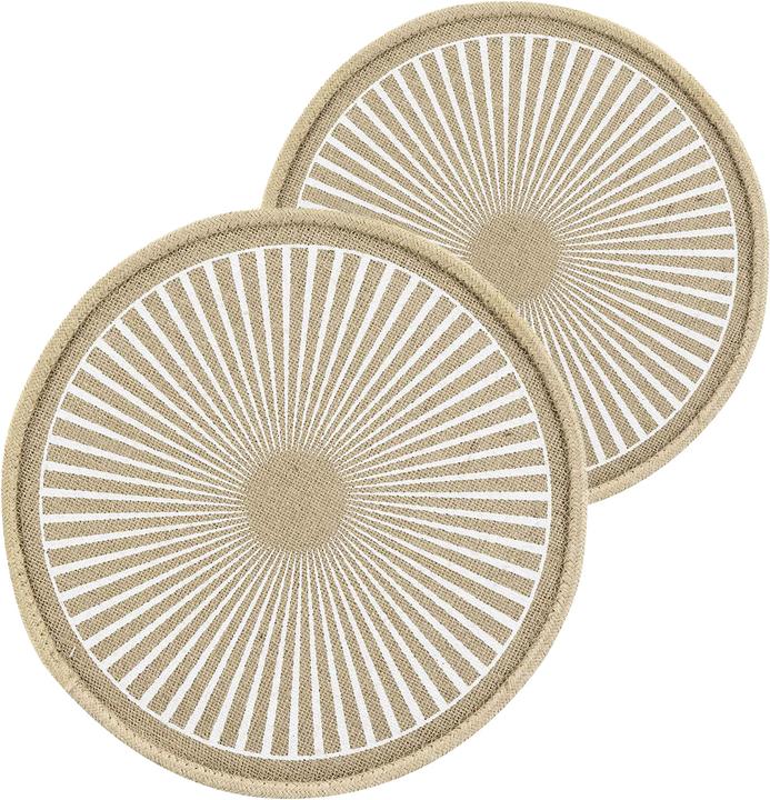 Produktbild Casativo 2er-Set runde Tischsets aus Jute (2 Stk., 38 x 38 cm)