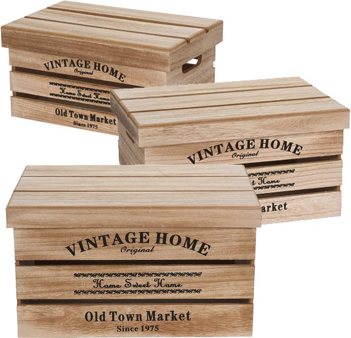 Image du produit Natura Punto Set de 3 caisses (42 x 32 x 23.5 cm)