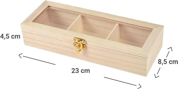 Actual product image Natura Punto Wooden Tea Bag Box