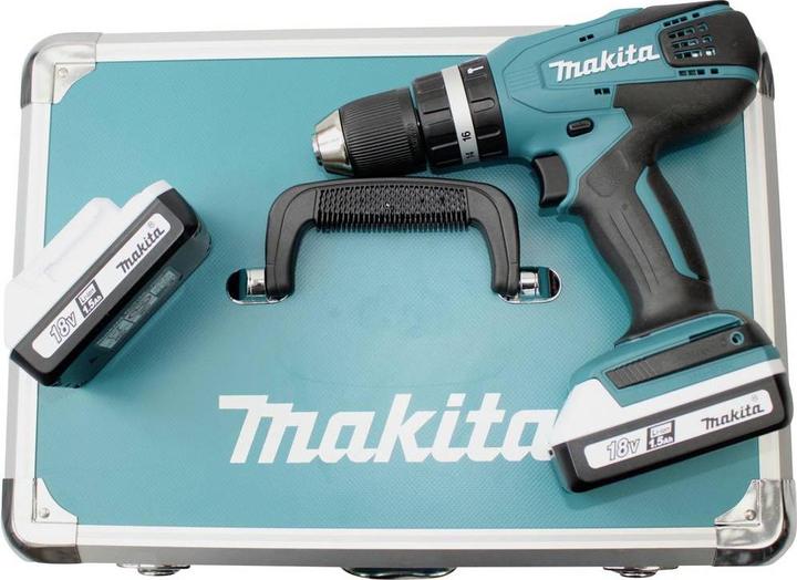 Actual product image Makita HP457DWEX4 Set (Rechargeable battery operated)