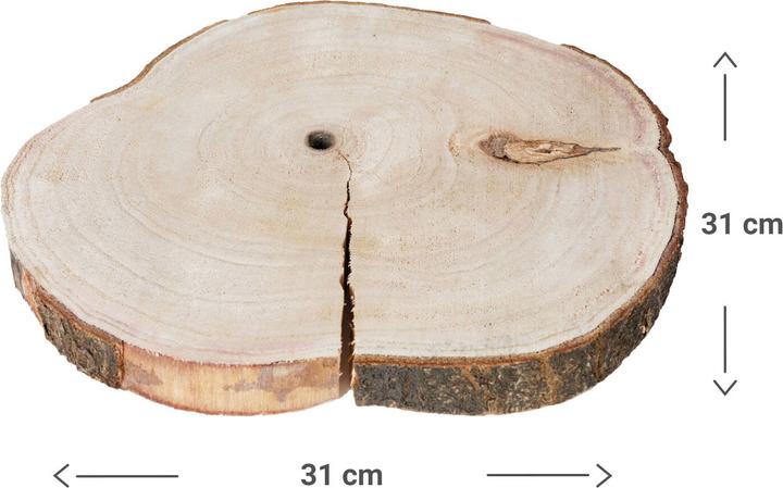 Produktbild Natura Punto Runder Untersetzer aus Holz (Glasuntersetzer)