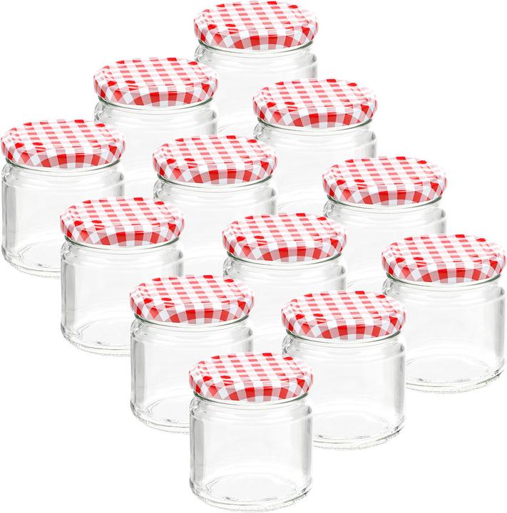 Image du produit Casativo Pots de conserve avec couvercle à vis (12 pcs, 0.21 l)
